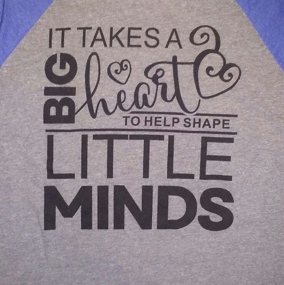 Teacher Life raglan tee, size S - Picture 4 of 5